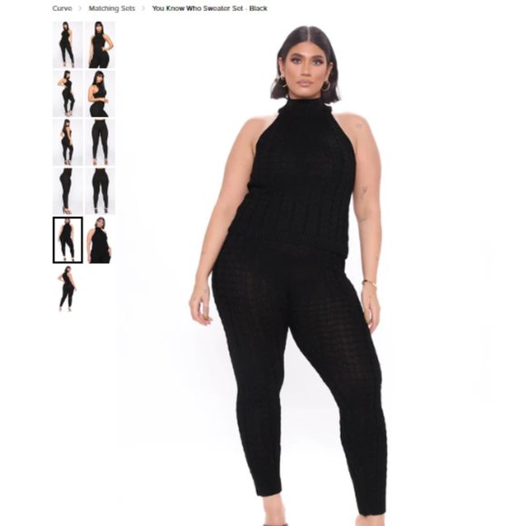 Fashion Nova You Know Who Sweater Set - Picture 2 of 12